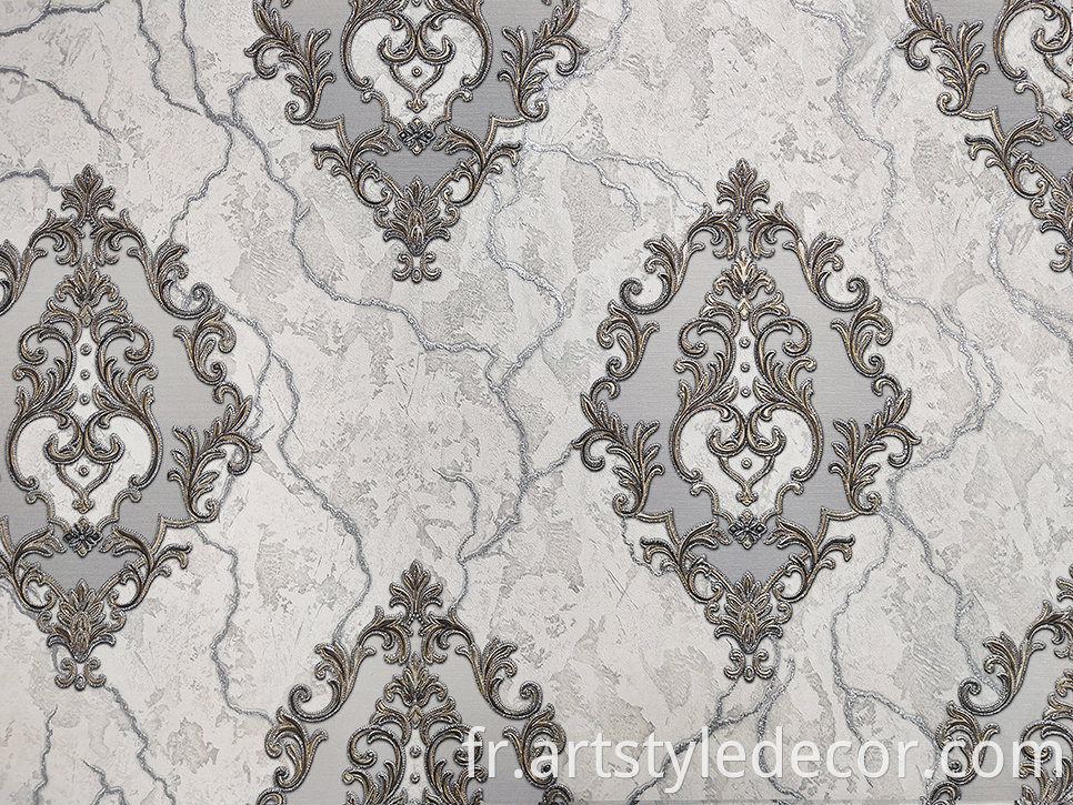 High quality damask decorative wallpaper